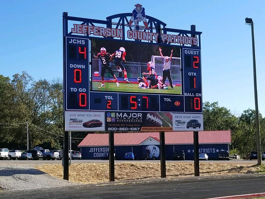 Outdoor scoreboard led displays in USA