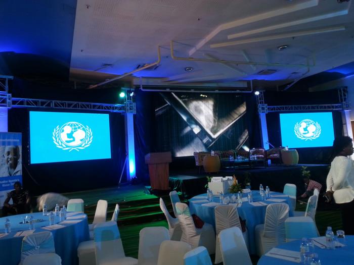 P10mm Rental LED Video Screen Used For Events In Kampala, Uganda