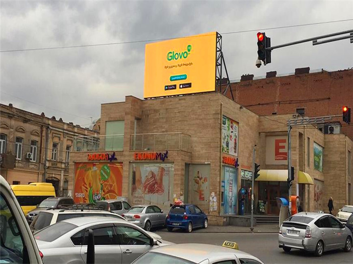 P10mm Outdoor Advertising Fixed LED Display Installed In Georgia