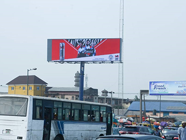 Outdoor P16 OOH giant Energy Saving  Light  Weight Digital LED Billboard Display In Lagos, Nigeria.