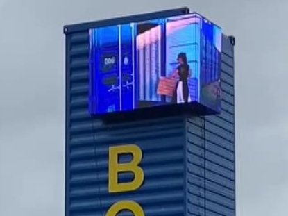 Outdoor P6.35 right angle LED display