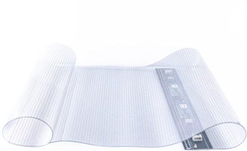 Flexible transparent film LED display