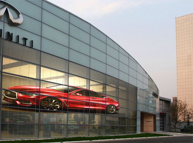 Glass wall LED Display