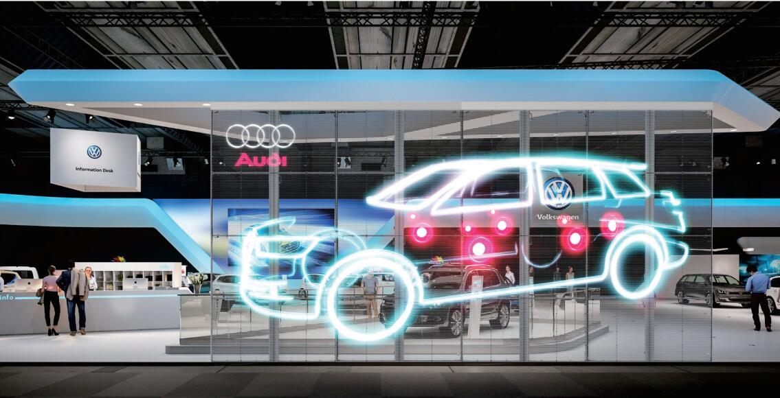 Rental transparent led display