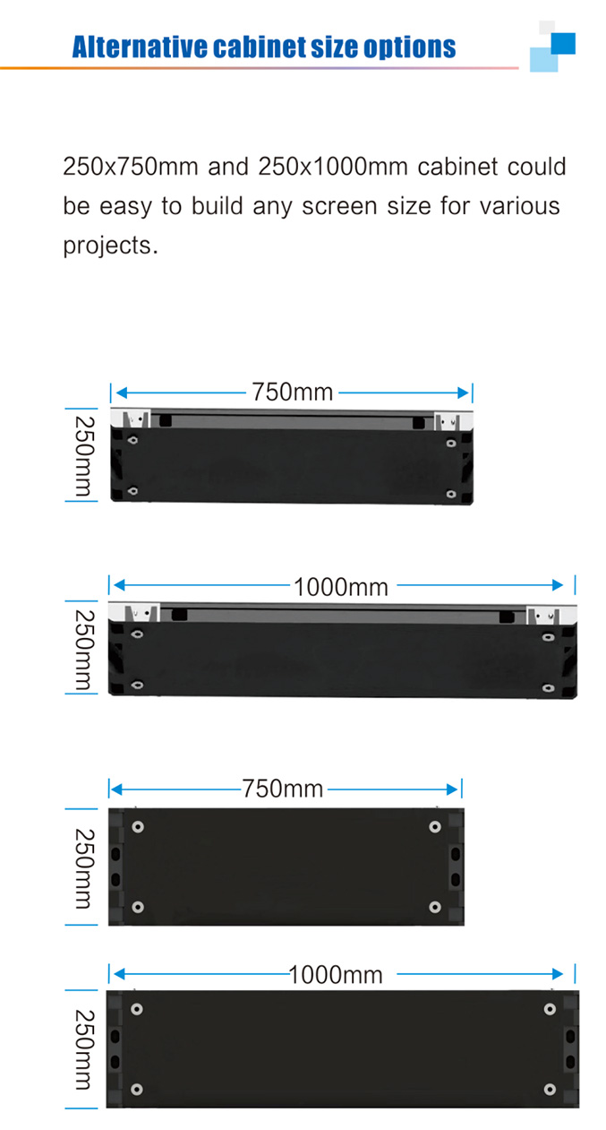 Indoor slim led display