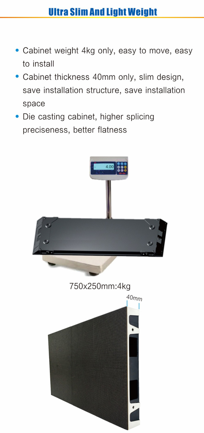 Ultra Slim and light weight