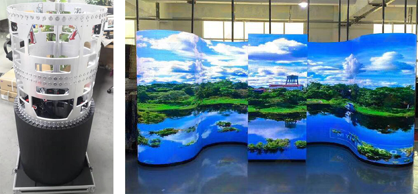 Flexible rental led display