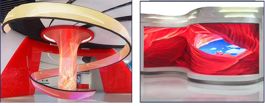 Creative curve led display