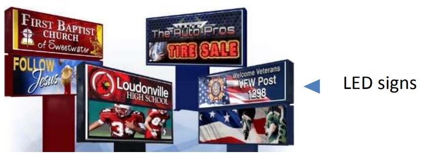 LED signs