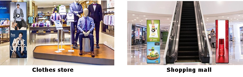 LED poster display stand 