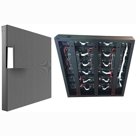 Indoor low cost front maintenance LED screen with front service magnets module for fixed installation