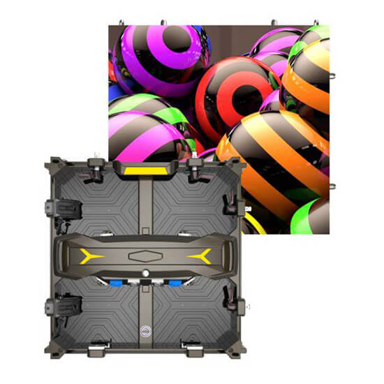 LDR Series Cost Effective Indoor Hire curve LED Screen  500x500mm Die Casting Aluminum Hire Panel With LED Lamp and LED Module Protection Design