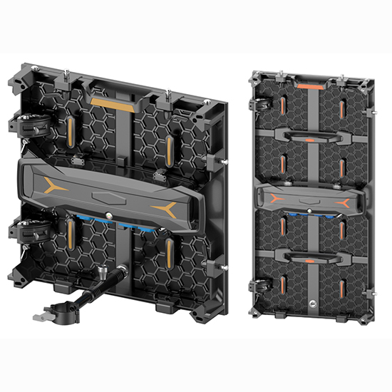 LDR Series Cost Effective Outdoor Rental LED screen with 500x500mm Die Casting Aluminum Panel with led lamp guard flips for module protection curve lock supports make curve led display
