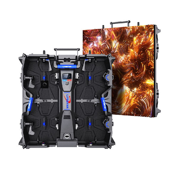 LSR Series Indoor Rental LED Cabinet With Front Maintenance Module Support Both Concave and Convex Shape LED Video Wall For Hire LED Display